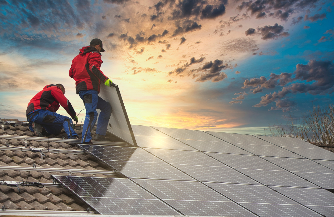 Solar installations in fall