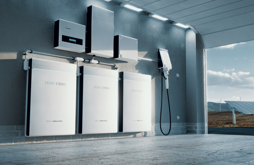 solar panel inverters on the wall